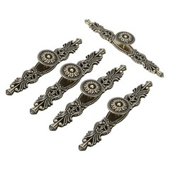 Mgoodoo 5PCS Vintage Cabinet Pulls, 3.7″ Hole Spacing Antique 5 Pieces, 4#