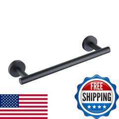 Kes 9.6 Inches Matte Black Hand Towel Bar Bathroom Towel Holder Kitchen Dish