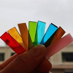 200G Bulk Shiny Glass Mosaic Tiles Patch Craft DIY Material Mixed Home Decor Art