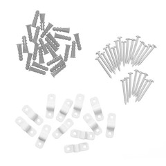 ClosetMaid Fixed Mount 12-Pack 0.75-in Metal Wire Closet Back Clip