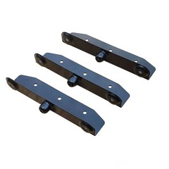 Louvers Hardware Set for Blinds and Shutters, Kit for 11 Boards, E-Coated Black
