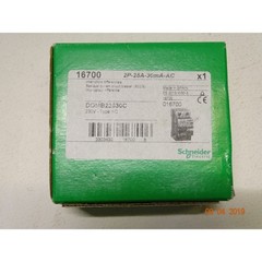 16700 Schneider Electric Differential Switch DOMB22530C-2P-25A-30mA-AC