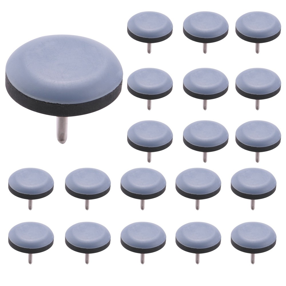 20PCS 25mm Chair Slides Sliders for Furniture PTFE Easy Moving Pad Round2126