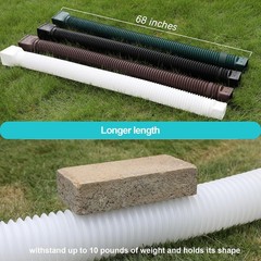 White 1-Pack Rain Gutter Downspout Extensions Flexible, Drain Downspout Exten…