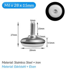Heavy Duty Leveling Machine/Furniture Feet M6 M8 M10 Adjustable Furniture Feet