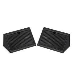 42x20x20mm 4 Holes Plastic Corner Braces Angle Brackets Black 50Pcs