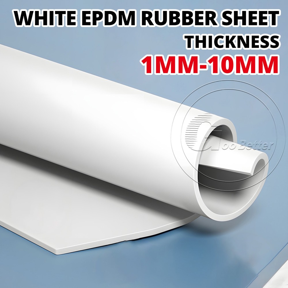 White EPDM Rubber Sheet Plate Mat Corrosion-Resistant 1/1.5/2/3/4/5-12 mm Thick