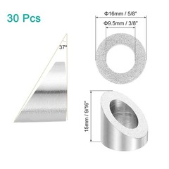 30 Pcs 3/8″ 37 Degree Angle Beveled Washer T316 Stainless Steel Angled Washer