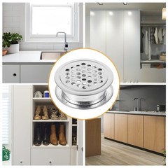 10pcs Wardrobe Mesh Hole Stainless Steel Louver Ventilation Cover Set