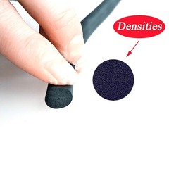 Sponge Cord Black Foam EPDM Rubber Gasket Trim Seal Round Strip Dia 5mm to 20mm
