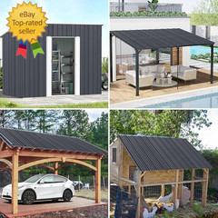 Metal Roofing Panels – 20 Pcs Waterproof Heavy Duty Metal Roof Panels