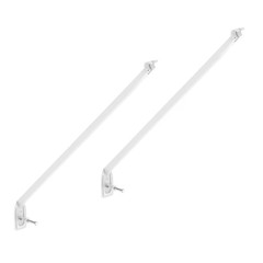 ClosetMaid Fixed Mount 2-Pack White Steel Fixed Mount Shelf Bracket