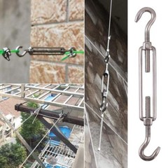Turnbuckle Wire Tensioner Strainer Hook Eye Rope Cable Tension A2Stainless Steel