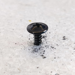 300Pcs #8×1/2″ Black Self Tapping Screws for Metal, 410 Black Metal Screw Oxide