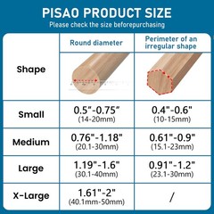 Pisao 24 Pcs Chair Leg Floor Protectors Silicone Chair Leg Protectors Caps
