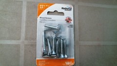 National Hardware N223-982 #12 x 1-1/4″ Wood Screws, 18 pcs. FREE SHIP