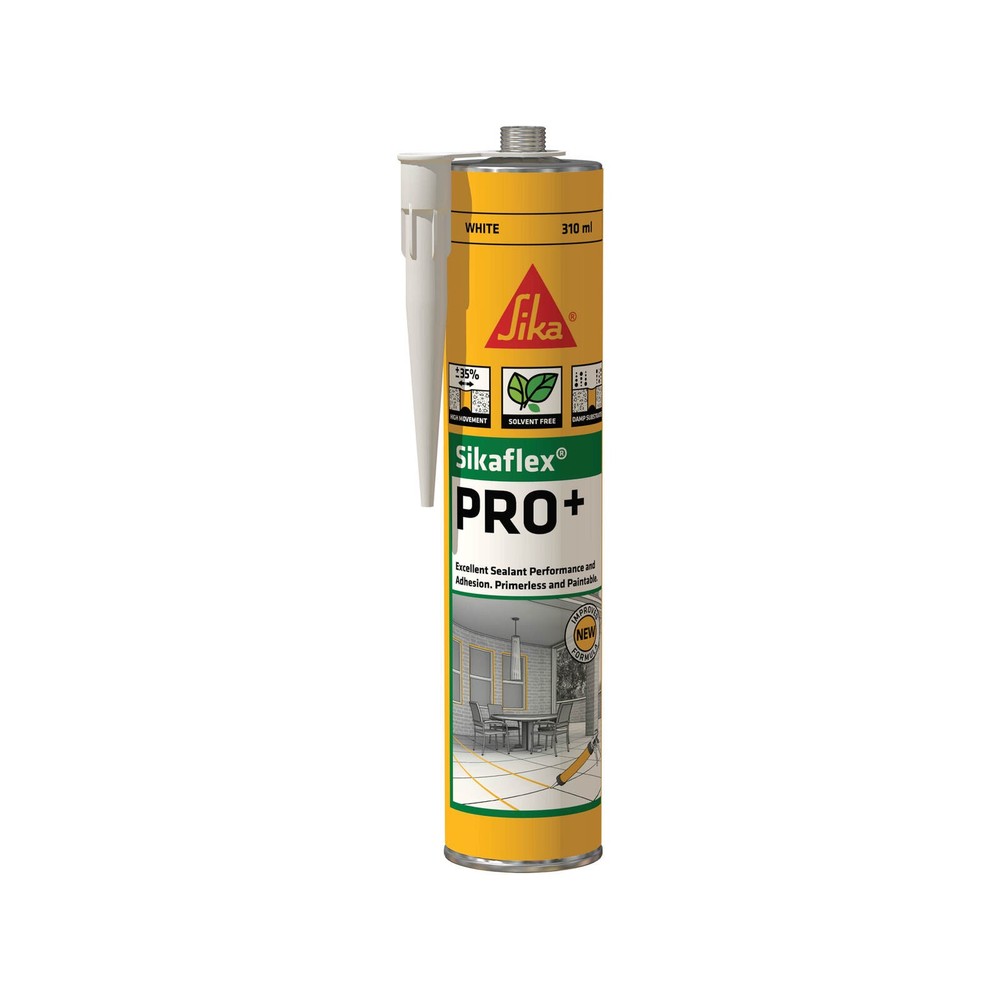 Sika 310ml White Sikaflex Pro+ Polyurethane Sealant – 310ml White