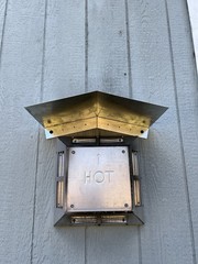 Todd’s Soot Shield for covering horizontal termination vents on side of chimneys