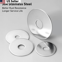 BNUOK 100PCS Fender Washers Assortment Kit, Thickened 304 Silver