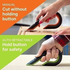 Slice – 10400 Box Cutter, 3 Position Manual Button with Ceramic Blade,…
