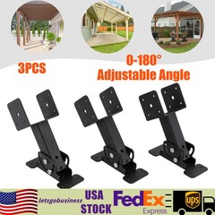 3PCS Roof Beam Brackets Roof Standpipe Bracket Kit Roof Beam Bracket Kit 0-180°