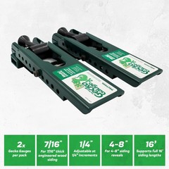PacTool Gecko Gauge LP Siding Tool, The Original Home Siding Installation Kit –