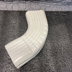 2 In. X 3 In. White Aluminum Downspout B-Elbow-