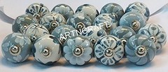JGARTS 20 Grey & White Cream Ceramic Pottery Door knobs , ,