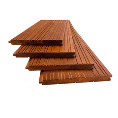 Thermally Modified 8 Ft. X 6 In. X 0.63 In. Solid Wood Grooved Cladding Siding B