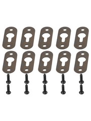Reliable Keyhole Hanging Plates for Wall Decor Black Frames Fastener