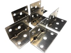 50 Pcs Pack Galvanized 90 Degree, Right Angle, L Shaped Corner Brackets