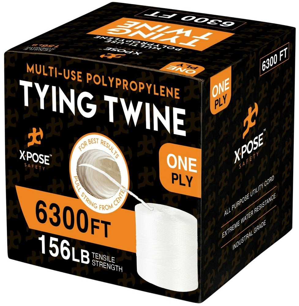 Polypropylene Twine – White Poly Twine -Twine for Bundling, Packaging & Shipping