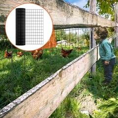 Vevor 36x50ft Galvanized Wire Mesh 2x3in Chicken Fence 16G Vinyl Coated