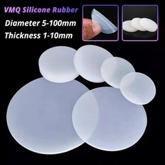 Thick 1mm-10mm Solid Silicone Rubber Discs Pad Round Sheet Gasket Ø 5mm-150mm