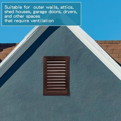 Gisafai 2 Pcs 12″ x 18″ Gable Vent Aluminum Alloy Wall Vents Shed Attic Vent wit