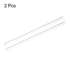 2pcs Clear Rigid Tubing Pipe 8mm(5/16″) ID x 11mm OD 305mm Plastic Tube