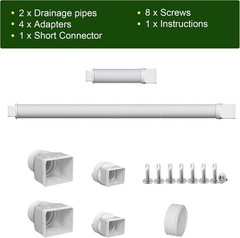 Rain Gutter Downspout Extensions, Downspout Extender for Rainwater Drainage F…