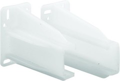Prime-Line MP7227 Drawer Track Back Plate, 5/16 in. x 7/16 in., White