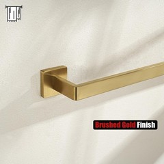 Jqk Gold Towel Bar Rounded Edges 29.41 Inch Towel Rack 304 Stainless Steel