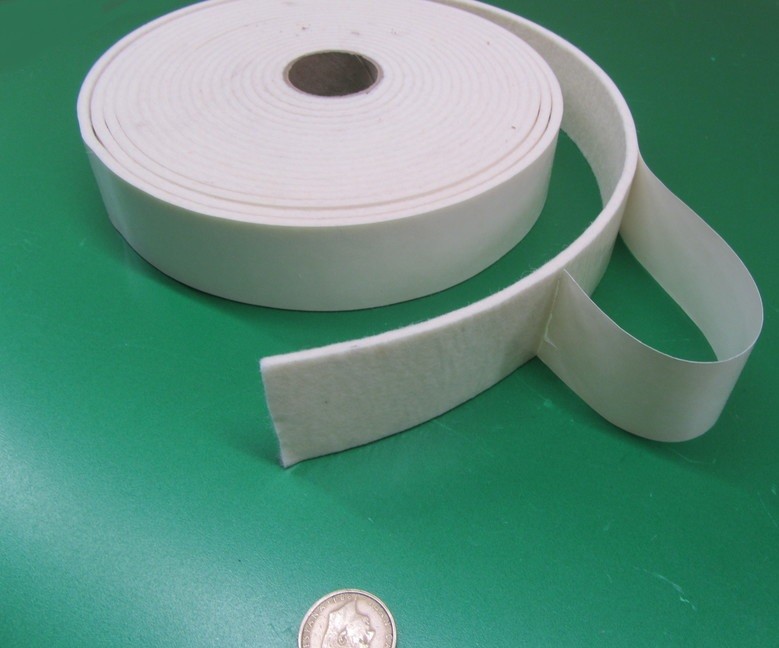 F1 Felt Adhesive Backed 1/8″ Thick x 2.0″ x 25 Foot Roll