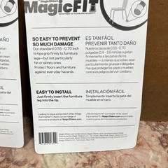 2 packs Magic Sliders MagicFit Felt Furniture Leg Tips 8 pc 0.55-0.70” MPN 26624