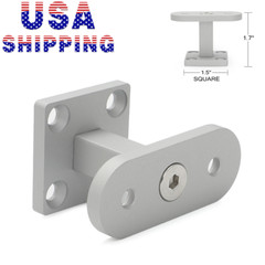 Wood Newel Post Modern Straight Mount Handrail Bracket Rail Aluminum Billet 1.7″