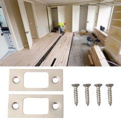Improve Your Home Security with Deadbolt Strike Plate Backplates (2pcs)