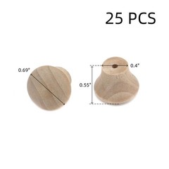 HNGSON 25Pcs Mini Handle Knobs Wood Drawer Knob Cabinet Hardware