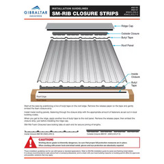 3 Ft. outside Closure Strip Foam Sm-Rib Roof Accessory in Black (4-Pack)