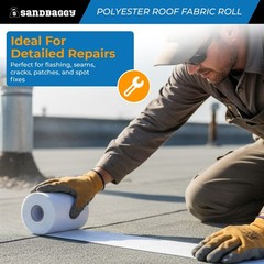 Bulk Contouring Polyester Roof Reinforcement Fabric(6” x 81 ft Roll) – Sandbaggy