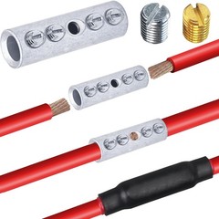 12-10 Gauge Wire Butt Connectors 10 PCS Tinned Brass Mechanical Butt Splice C…
