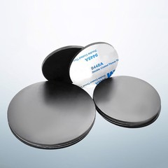 Solid Round Self Adhesive Rubber Pad Disc Sheet Gaskets Dia 5-150mm Thick 1-10mm