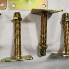 6-piece Galvanized House Floor Post Pole Jacks for Leveling – 11″ – 16″, 16-Ton