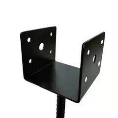 ACHETERRY 4 Pack U Shape Fence Post Holder Ground Spike Post, 4×4 Pergola Bra…